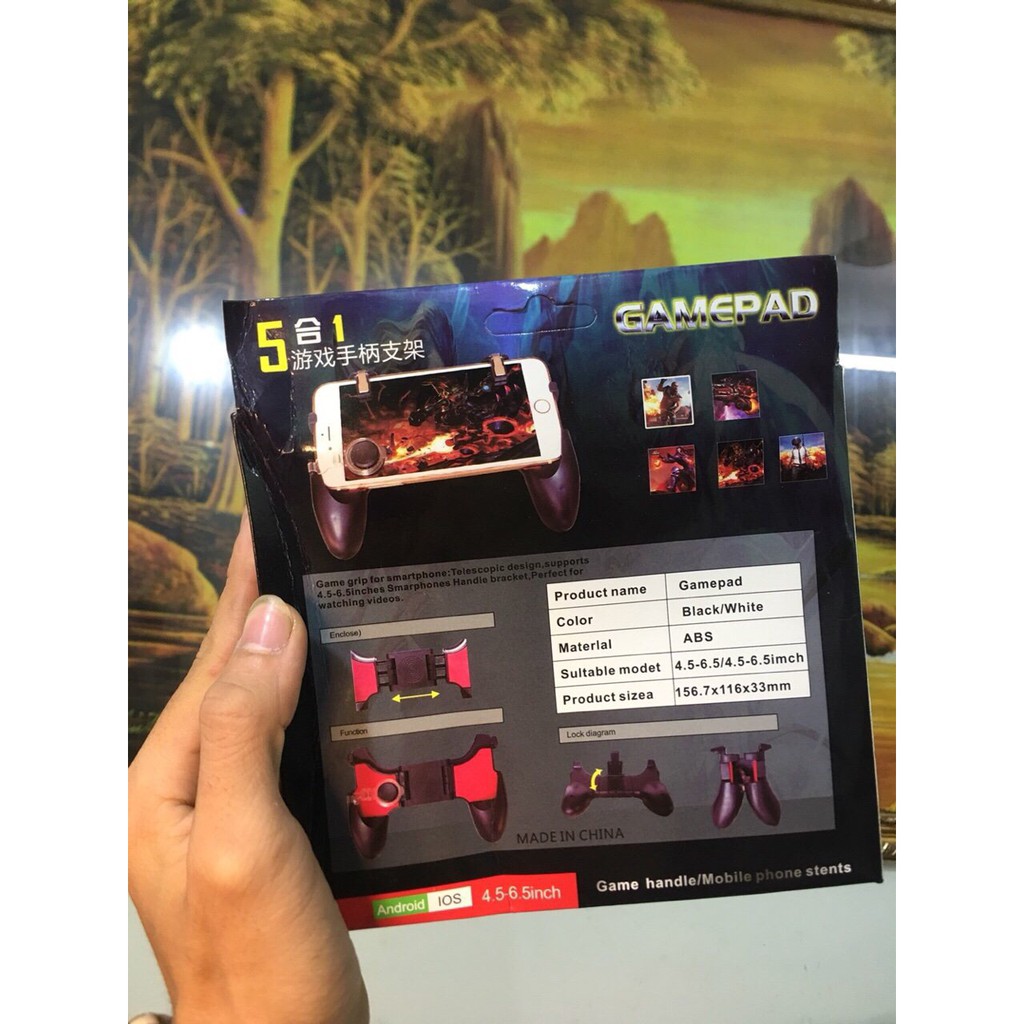 Tay cầm chơi game 5in1 kèm nút bắn