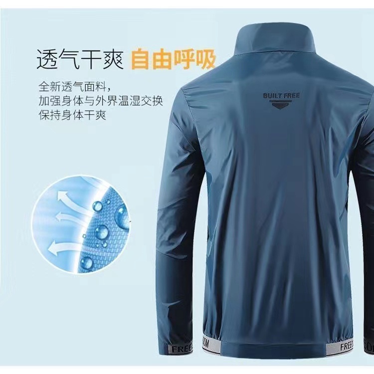 Áo Khoác Chống Nắng Tia Cực Tím Siêu Mỏng Thoáng Khí Cổ Đứng Chống Tia Cực Tím Phong Cách Thể Thao Mùa Xuân Hè Cho Nam