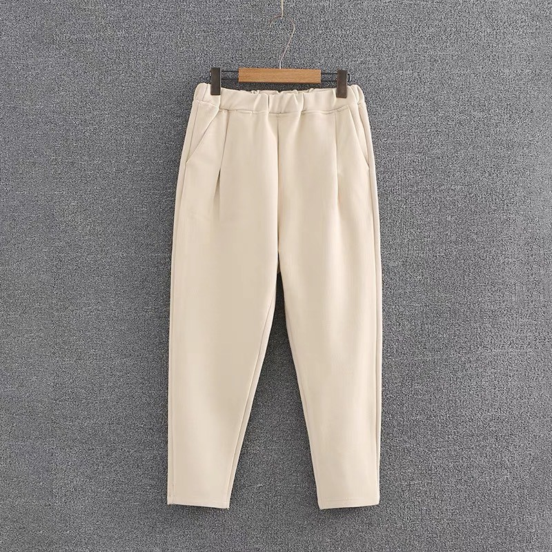Quần baggy chun dáng dài chất tuyết mưa, thiết kế công sở , bigsize QA69 _ Lady