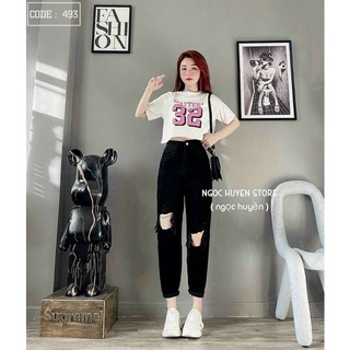 Quần baggy jeans rách