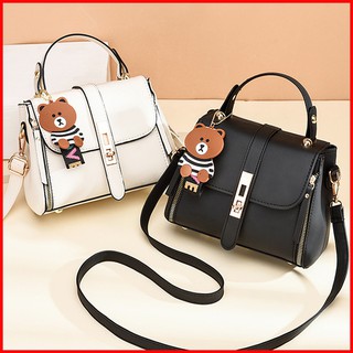 Túi xách nữ đeo chéo đi chơi thời trang Hàn Quốc 2021 - Túi đeo chéo nữ đẹp Màu xanh, trắng, đen, hồng_MS34