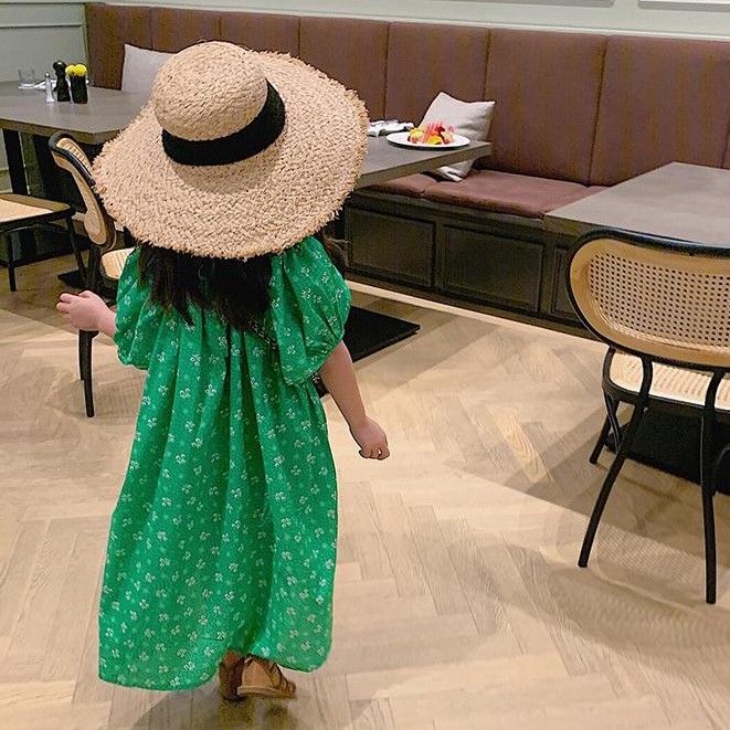 Đầm công chúa tay phồng xinh xắn cho bé gái