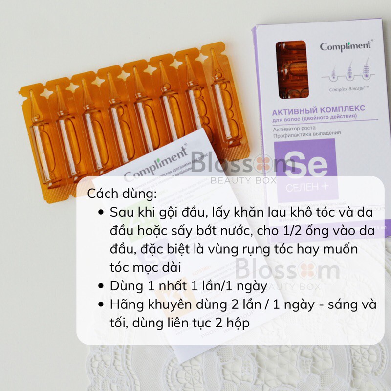 Tinh chất serum giúp mọc tóc giảm rụng tóc và nhanh dài tóc Compliment SE SELEN+