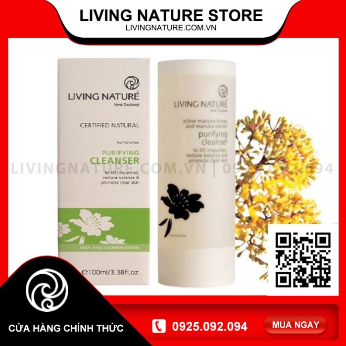 [Official Store] Sữa rửa mặt thanh lọc, ngừa mụn Living Nature Purifying Cleanser 120ml | BigBuy360 - bigbuy360.vn
