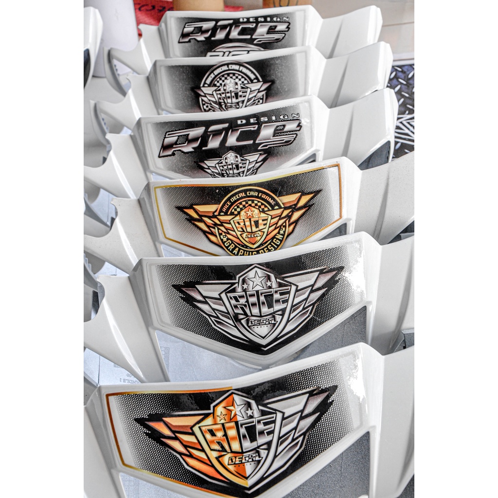 Tem Dán Hộp Đầu Sirius Rice decal Dành cho hộp đầu màu sơn Trắng Hoặc màu sơn bạc   )