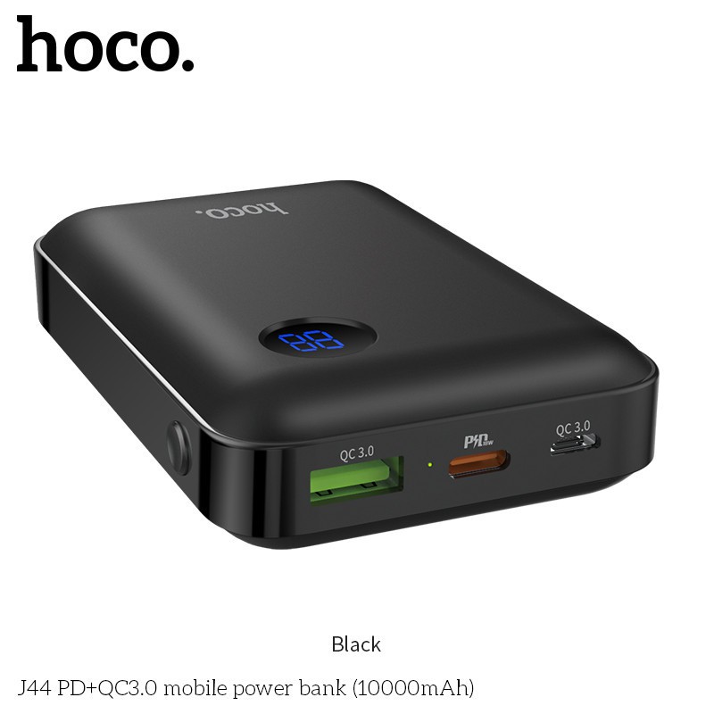 Sạc dự phòng Hoco J44 hỗ trợ sạc nhanh QC 3.0 - 10000 mah