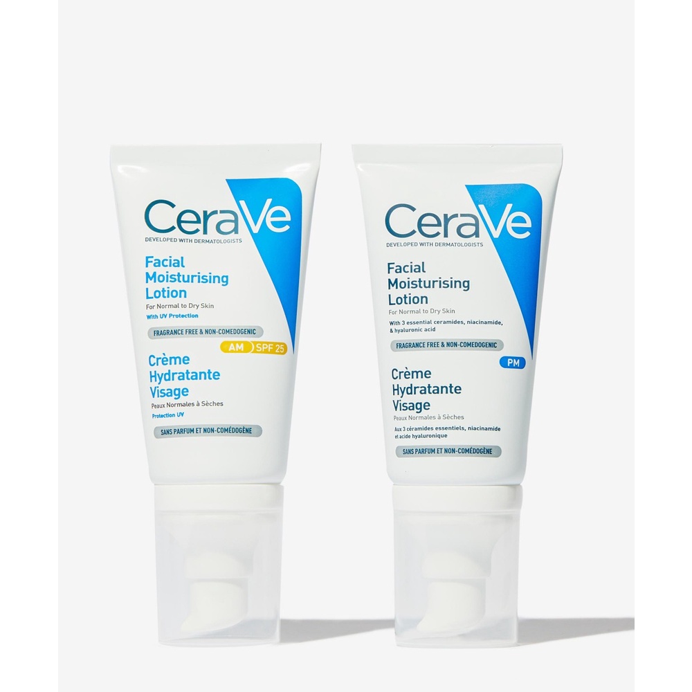 Sữa Dưỡng Ẩm Ban Đêm và Ban Ngày Cerave Dành Cho Da Mặt 52ml Hasaki Sản phẩm chính hãng