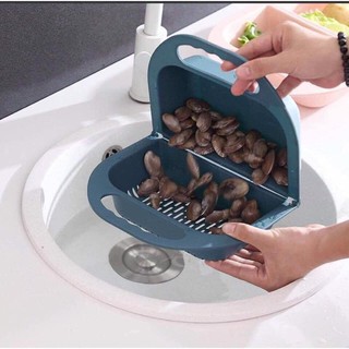 Rổ gác bồn rửa bát đa năng gấp gọn