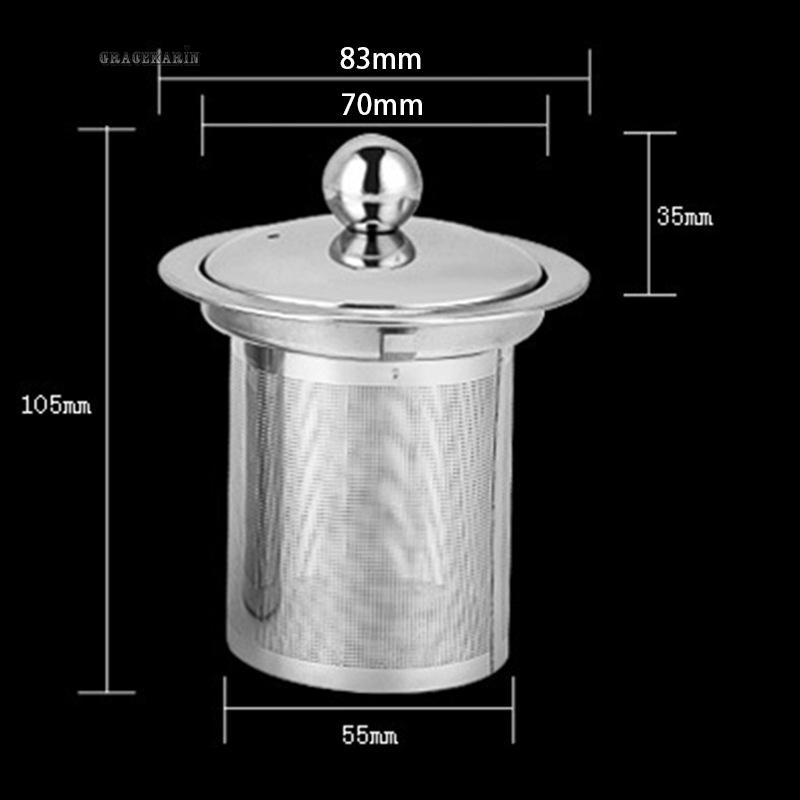 Cup Leaf Herbal Spice Infuser Filter Diffuser Teapot Basket S/M/L Silver Stainless Steel Heat Resistant Tea Strainer