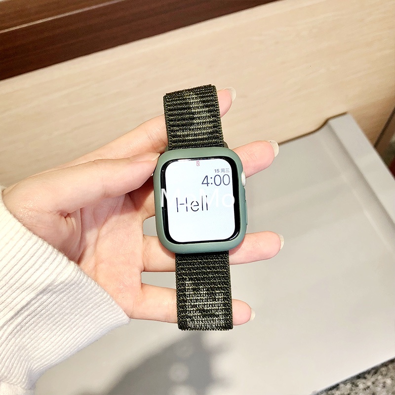Dây Đeo Nylon Thoáng Khí Thay Thế Cho AP Watch Seri 7 6 5 SE 4 3 45mm 41 mm 38mm 42mm 40mm 45mm