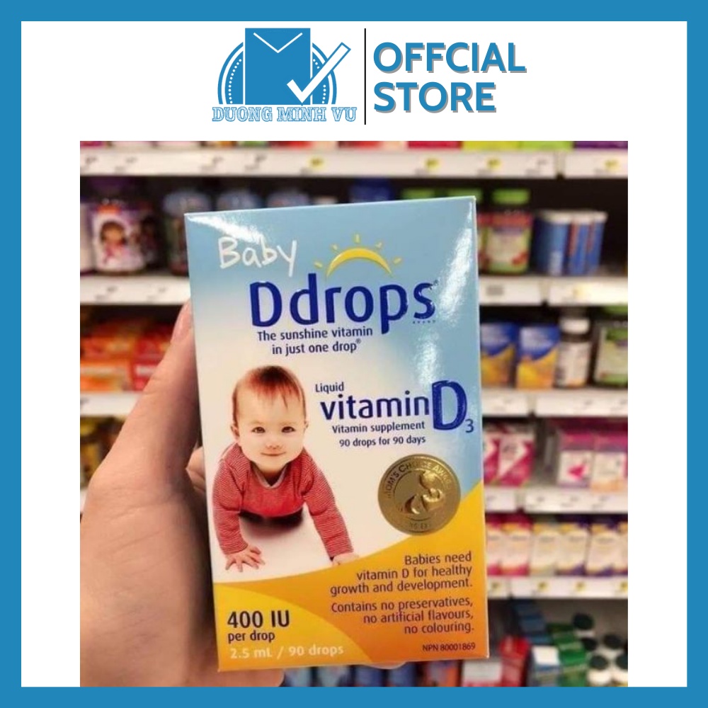 Vitamin d3 drops - baby ddrops bổ sung vitamin d cho bé 90 giọt hàng mỹ usa - ảnh sản phẩm 3