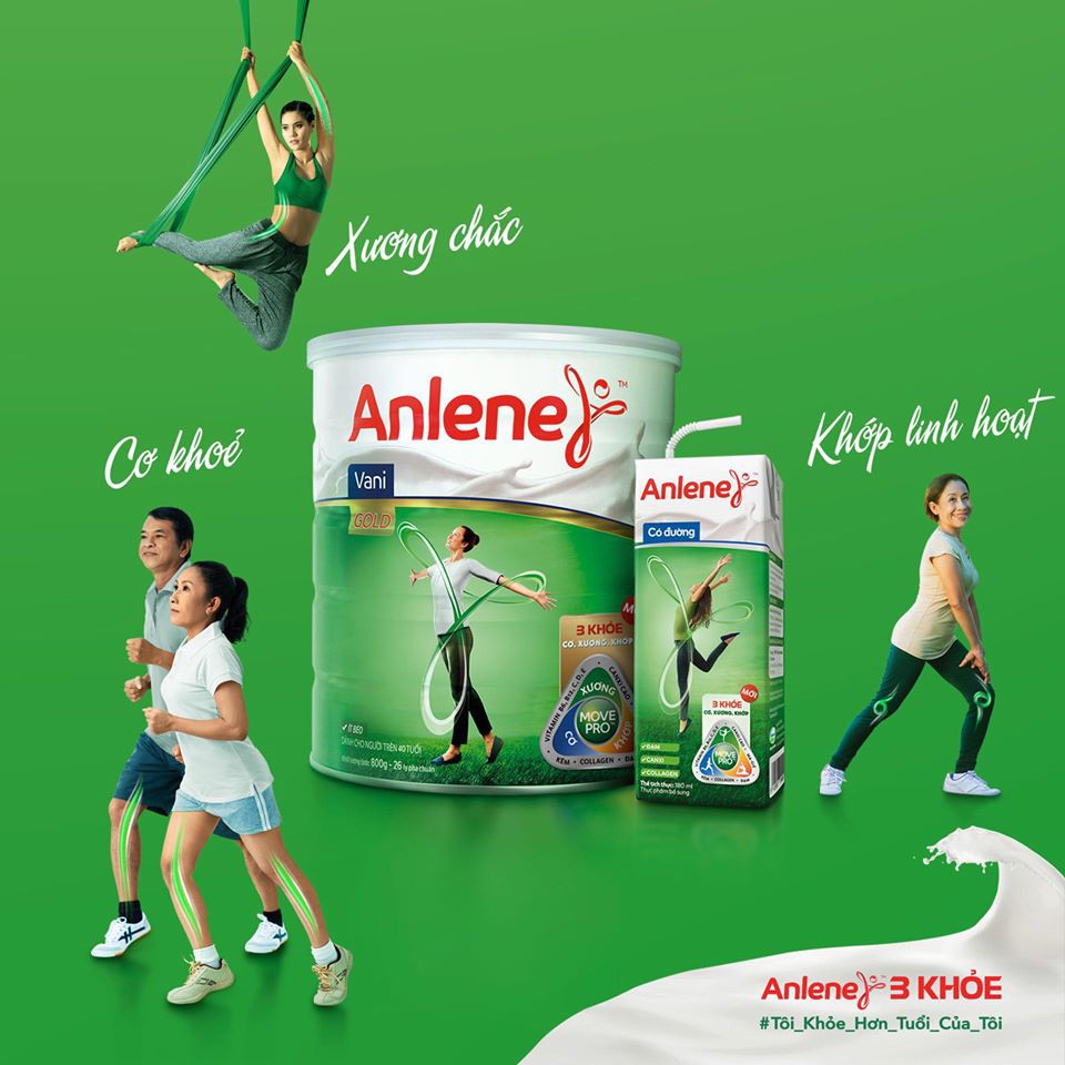 Sữa Bột Anlene Vani Gold Move Pro Hộp Giấy 1.2kg ( Trên 40 Tuổi )