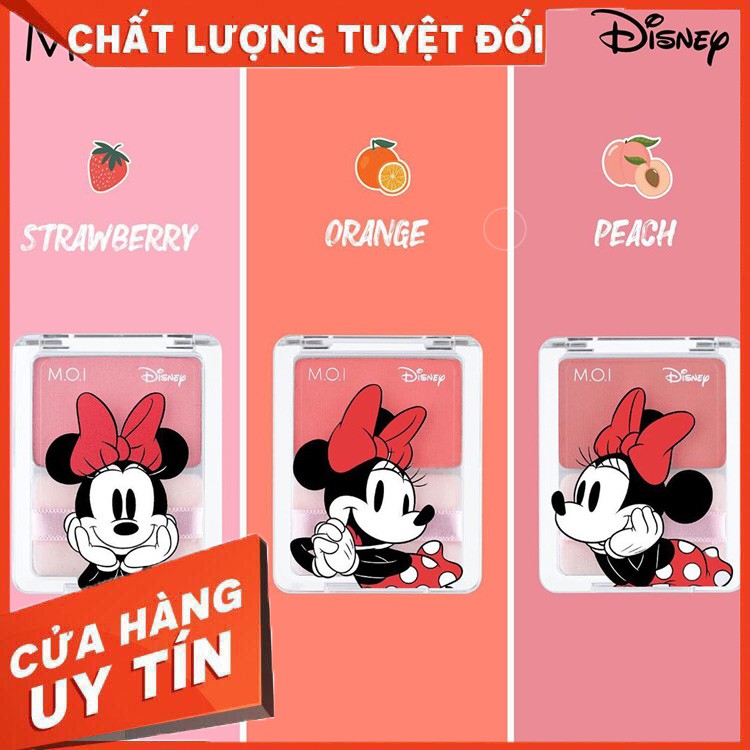 Phấn má hồng GLOWING CHEEKS Mickey Limited - MOI Cosmetics [Chính hãng]