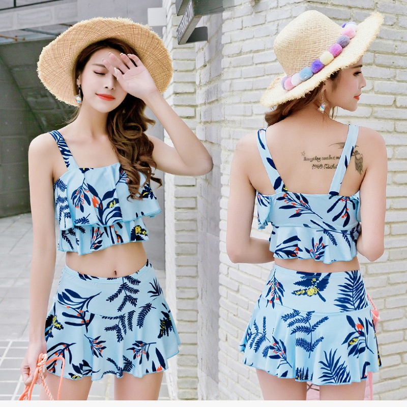 (Giá đặt biệt vải hôm nhanh tay nhé )Bikini bộ đồ bơi nữ dễ thương áo tắm hai mảnh phong cách hàn quốc