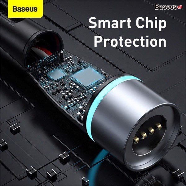 Ảnh Thật Cáp Sạc Nam Châm Cho Laptop - Baseus Zinc Magnetic Series Lenovo Laptop Type-C to DC Round Port 100w