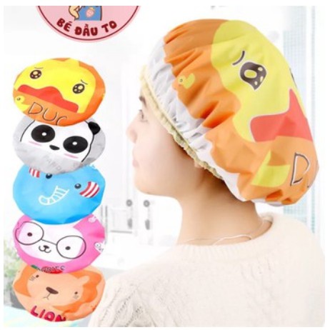 Mũ Tắm Gội Trùm Đầu Trùm Tóc Chống Thấm Nước Ướt Tóc H037