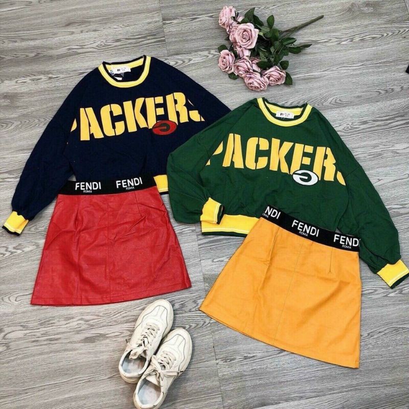 Áo PACKER thu đông xanh và đen