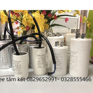 TỤ ĐIỆN MÁY BƠM tụ 10mf, tụ 16mf  18mf  20mf 25mf 30mf- 35mf- 40mf- 45mf- 50mf-60mf- 70mf-80mf