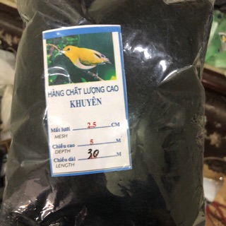 Lưới bẫy chim - lưới chim khuyên 2.5cm cao 5h