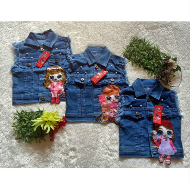 Áo Vest Jean Có Đèn Led Cho Trẻ Em Từ 2_8 Tuổi