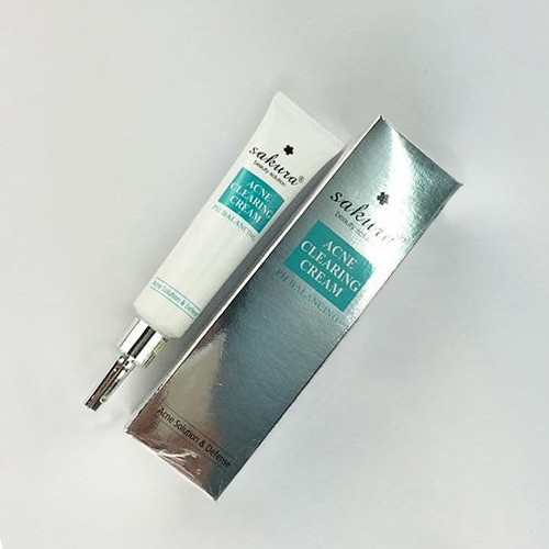 Kem giảm, ngăn ngừa mụn Sakura Acne Clearing Cream - Hàng Nhật