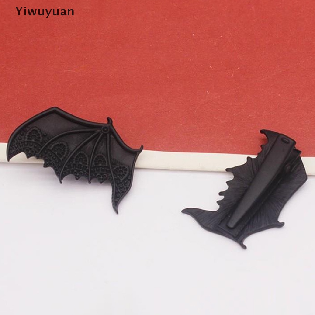 &lt; Yiwuyuan &gt; Kẹp Tóc Cánh Dơi Đen Bằng Hợp Kim Phong Cách Punk Gothic Cổ Điển Cho Nữ