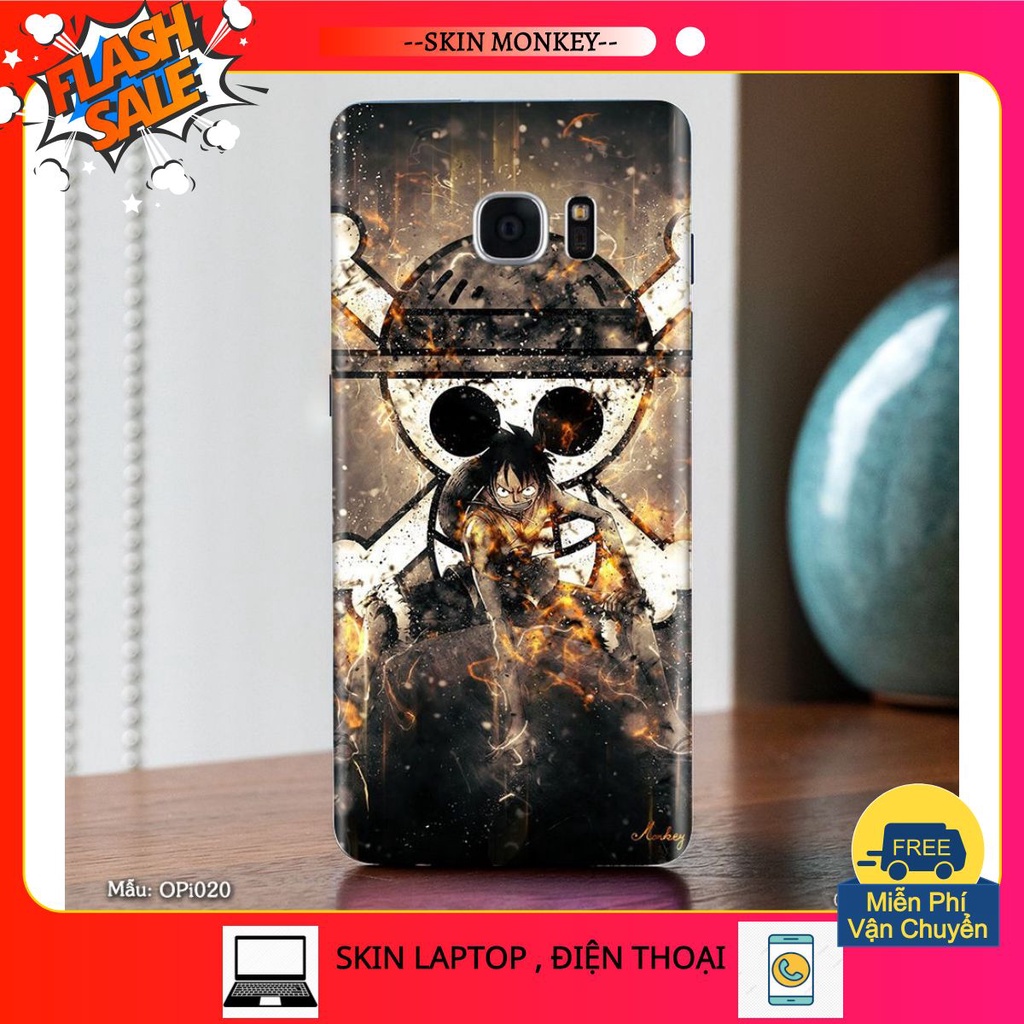 Miếng dán skin SamSung Galaxy Note 5 - in hình one piece [ Nhiều hình ]