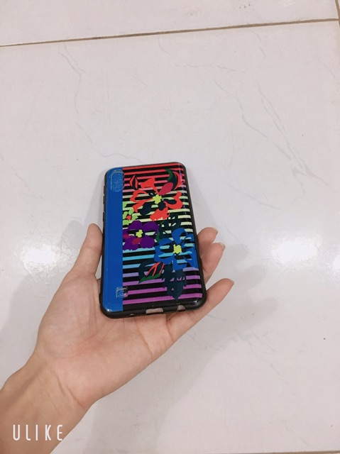 Ốp hoa kẻ sọc xanh dương sam sung A10,M10