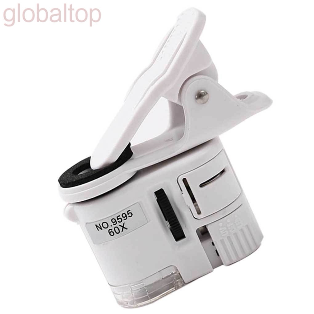 Ống kính phóng to 60 lần có đèn LED UV cho điện thoại