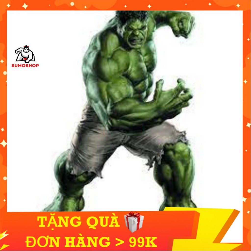 Đồ Chơi Mô Hình Hulk - Người Khổng Lồ Xanh Nhựa Đặc Cao 30cm Có Đèn Led Đỏ Và Phát Nhạc - SUMOSHOP86