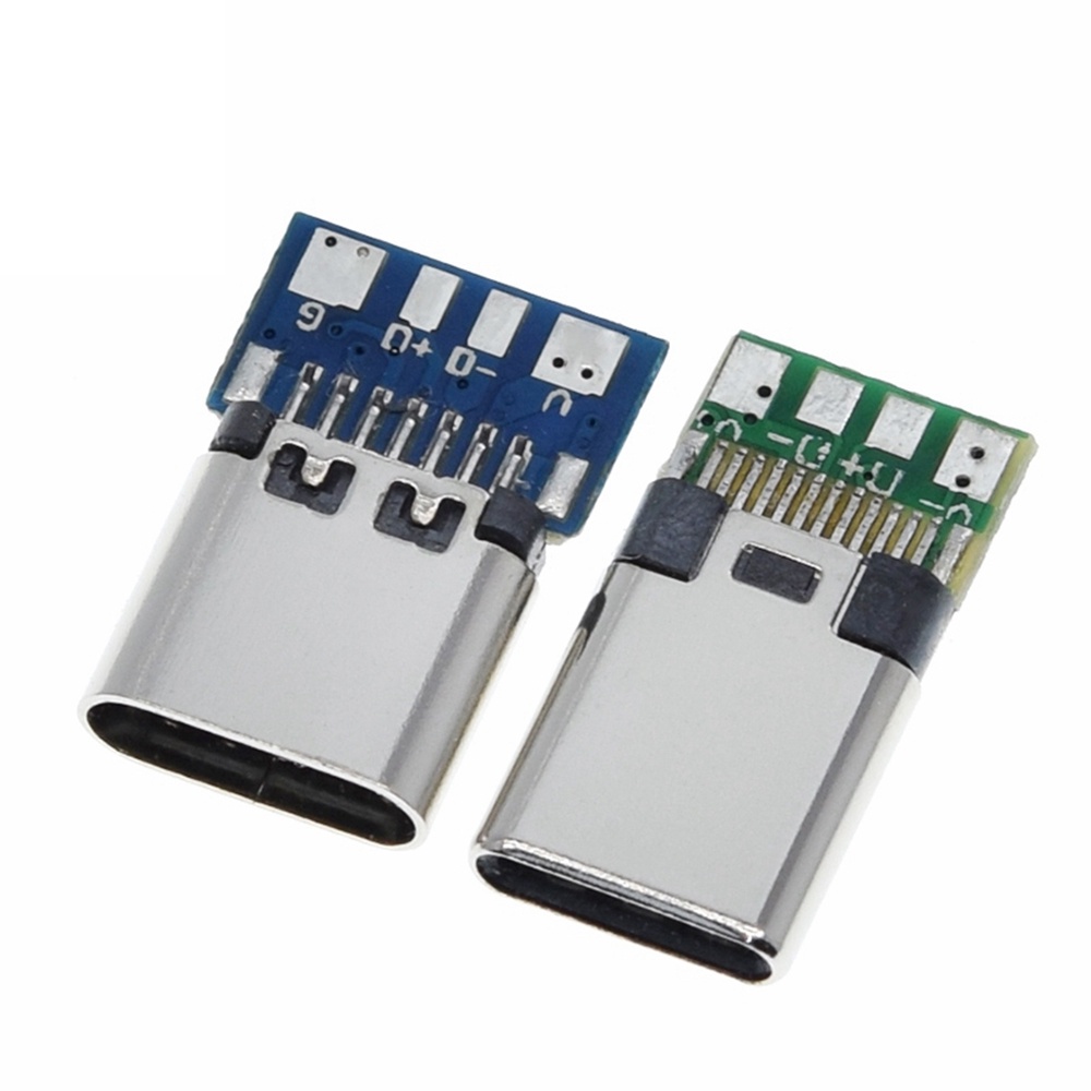 Set 10 Dây Cáp Nối Dữ Liệu Usb 3.1 Type C 12 / 24pin Male / Female Pcb