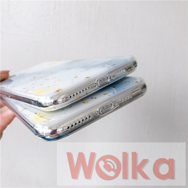 Ốp lưng bằng nhựa mềm họa tiết lá vàng lấp lánh cho iPhone 6s 6 7 8 Plus 11 Pro Max X XR XS Max iPhone 12 Pro Max 12Mini | BigBuy360 - bigbuy360.vn