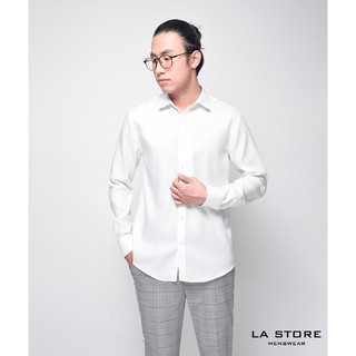 Áo sơ mi nam màu trắng dài tay - vải cotton supima nhập khẩu cao cấp