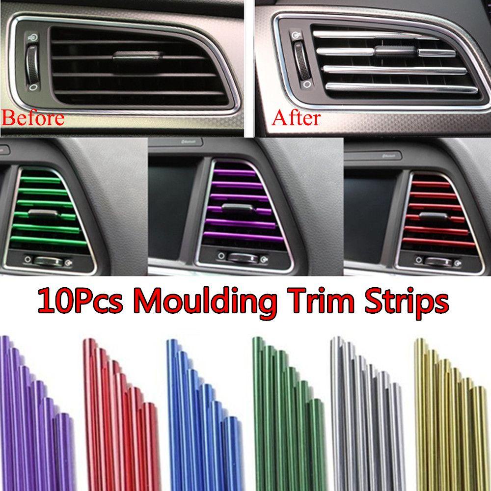 Set 10 Dải Bọc Bảo Vệ Lỗ Thông Gió Máy Điều Hòa Xe Hơi DIY