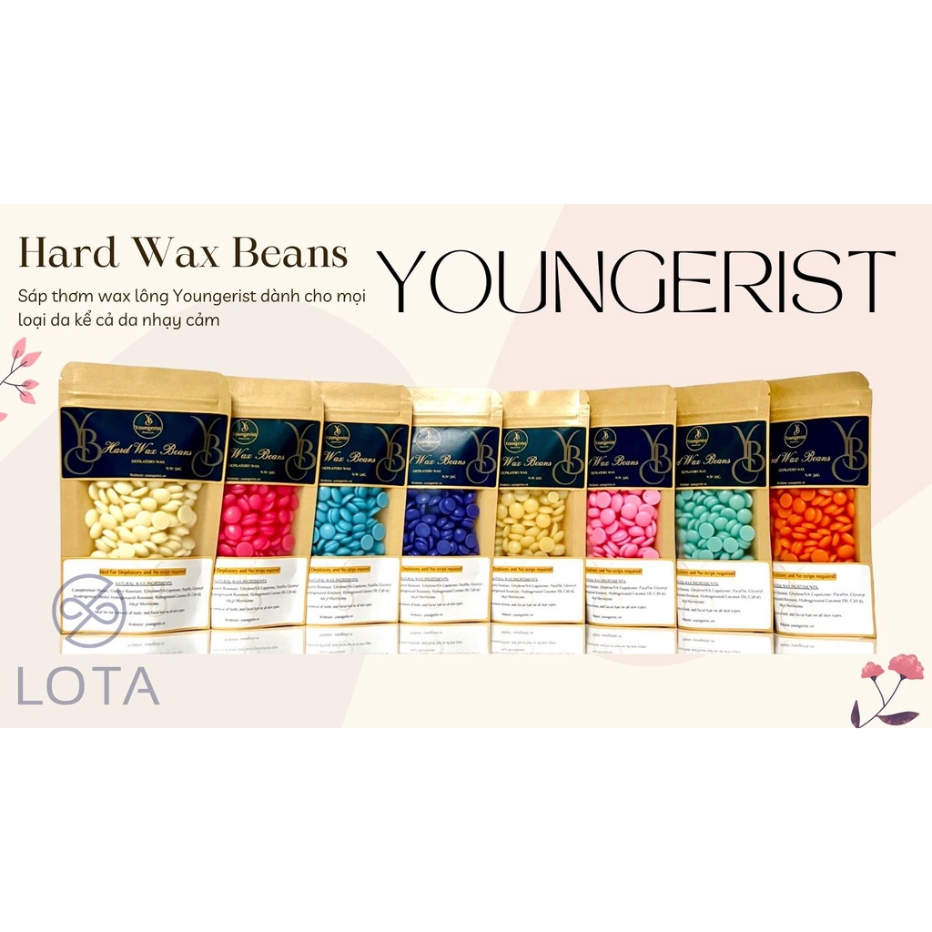 HẠT WAX LÔNG YOUNGERIST HƯƠNG CAM wax toàn thân không đau
