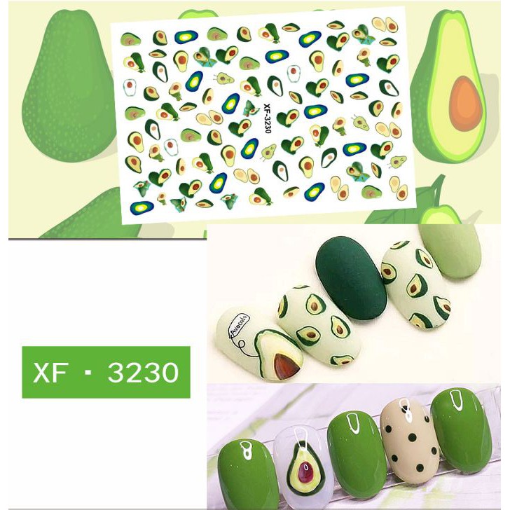 Miếng dán sticker móng 3d đủ mẫu