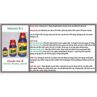 Phân bón Vitamin B1 (chai 1lit)