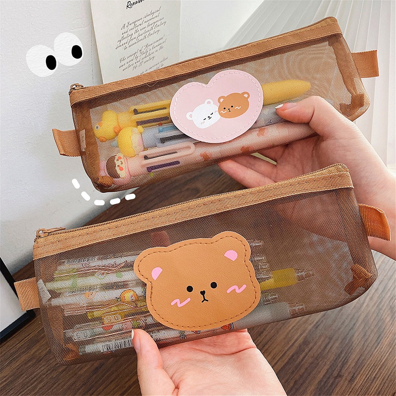Túi Đựng Bút Chì/Mỹ Phẩm Họa Tiết Hoạt Hình Dễ Thương Cho Học Sinh