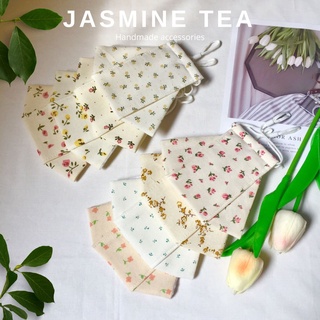 Khẩu trang vải Linen 3D kháng bụi, kháng khuẩn, chống bụi mịn hoạ tiết hoa nhí xinh xắn