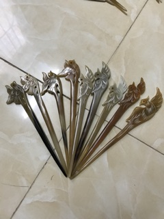 lược sừng múi bưởi,gấp,mini,Trâm cài tóc
