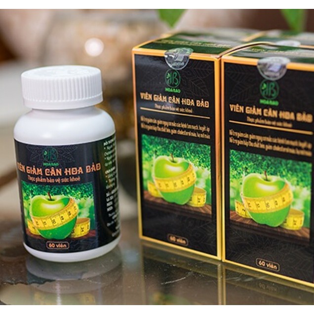 Viên giảm cân Hoa Bảo - Hỗ trợ giảm cân an toàn - Chiết xuất táo xanh - Hạ mỡ máu | BigBuy360 - bigbuy360.vn