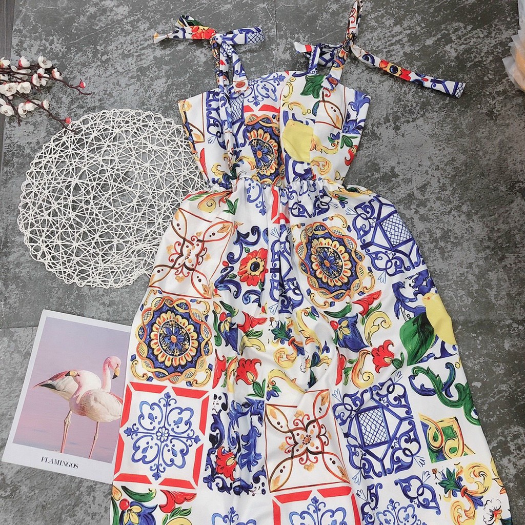 ĐẦM HỌA TIẾT XINH XINH