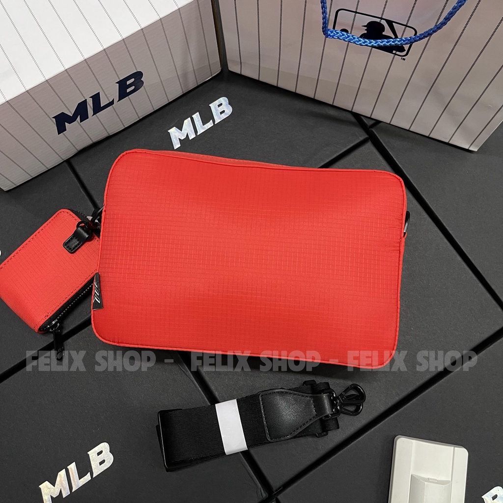 ✅ [ FELIX CHUẨN 1:1 + VIDEO ĐỦ MÀU] Túi Đeo Chéo MLB Ripstop Nylon Cross Bag Boston Red Sox 32BGDI111-43R | HÀNG CÓ SẴN