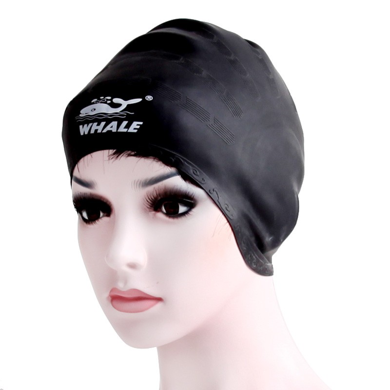 Mũ bơi che tai WHALE 3D SILICONE CAP-1100