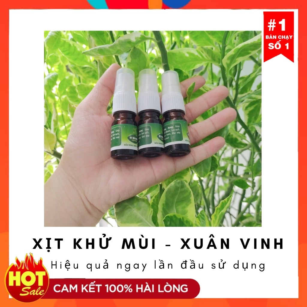 Xịt Khử Mùi Hôi Nách Xuân Vinh ❤ Đặc Trị Hôi Nách, Thâm Nách ❤ Dung Tích 5 ml | BigBuy360 - bigbuy360.vn