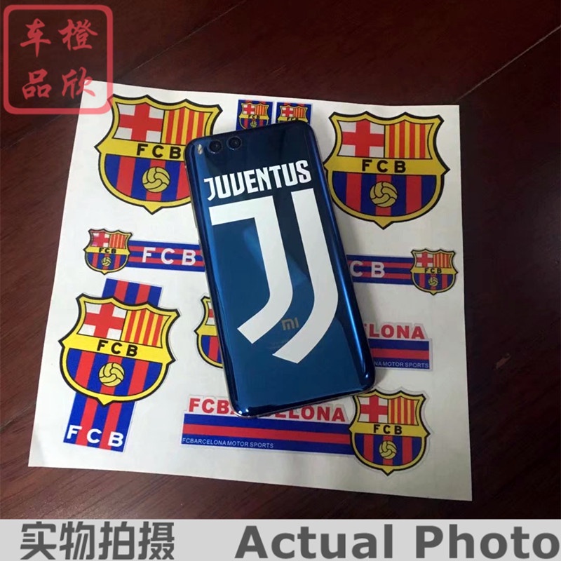 Sticker Phản Quang Dán Trang Trí Xe Hơi / Mũ Bảo Hiểm / Laptop / Mũ Bảo Hiểm Hình Quả Bóng Đá Juventus