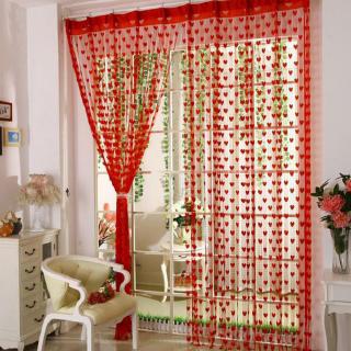 Kèm cửa sổ kích thước 100*200cm họa tiết trái tim lãng mạn