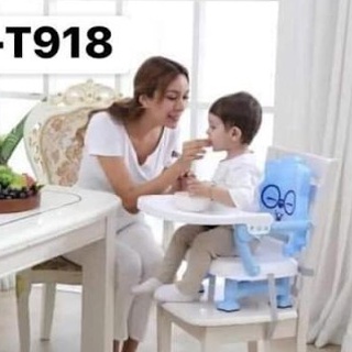 GHẾ ĂN DẶM GẤP GỌN CHO BÉ SHUODA - CÓ DÂY THẮT AN TOÀN