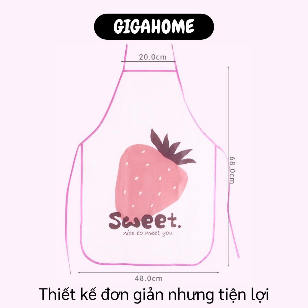 Tạp Dề Nấu Ăn GIGAHOME Tạp Dề Hình Trái Cây, Chất Liệu Vải Chống Thấm Tốt, Đảm Bảo Vệ Sinh 7586