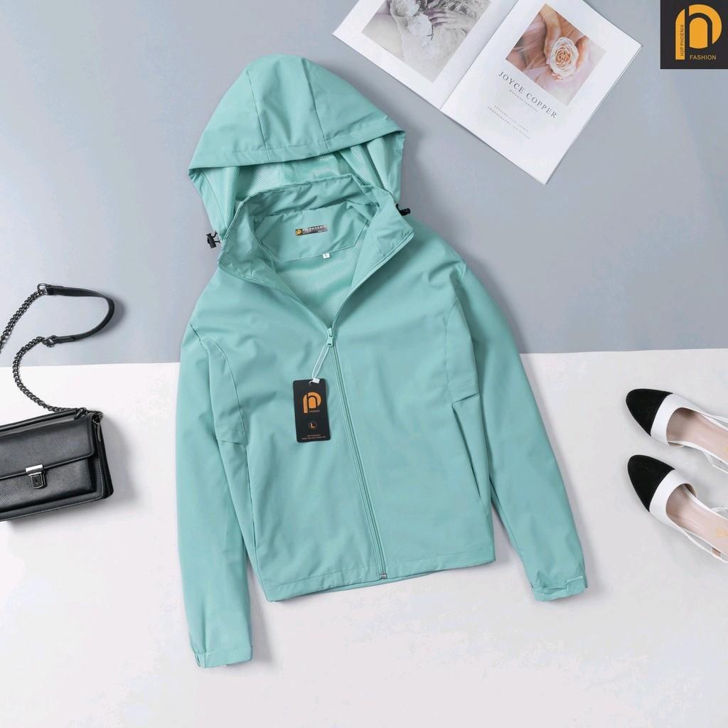Áo gió nữ 2 lớp chống nước dày mịn đẹp